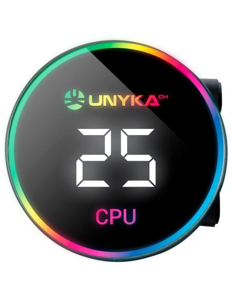 Unyka Aquastorm 360 ARGB Kit de Refrigeración Líquida 360mm Negro