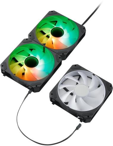 Abysm Arclight 2.0 ARGB Pack 3 Ventiladores 120 mm PWM Negros