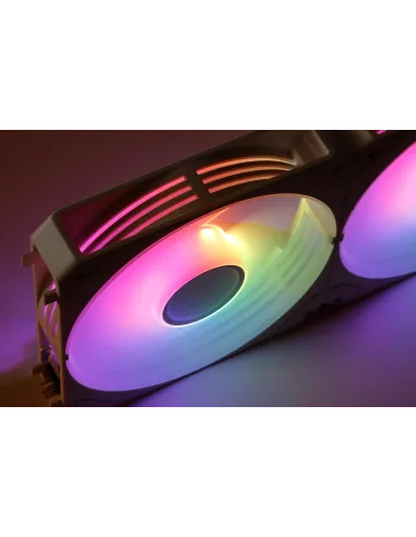 Abysm Arclight 2.0 ARGB Pack 3 Ventiladores 120 mm PWM Blancos