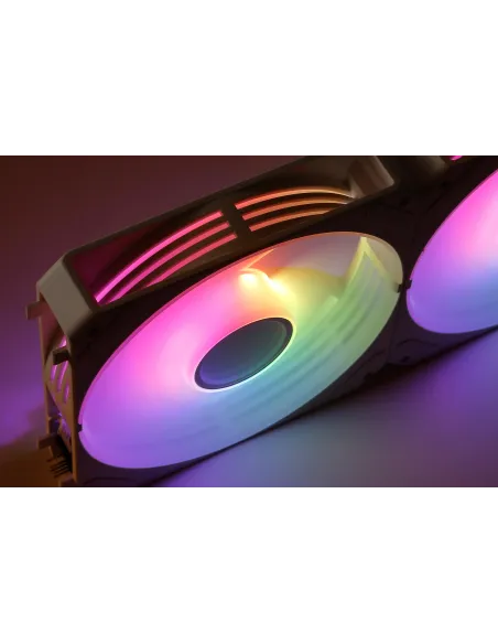 Abysm Arclight 2.0 ARGB Pack 3 Ventiladores 120 mm PWM Blancos