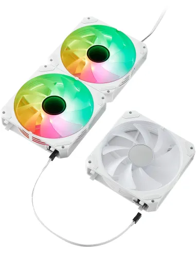 Abysm Arclight 2.0 ARGB Pack 3 Ventiladores 120 mm PWM Blancos