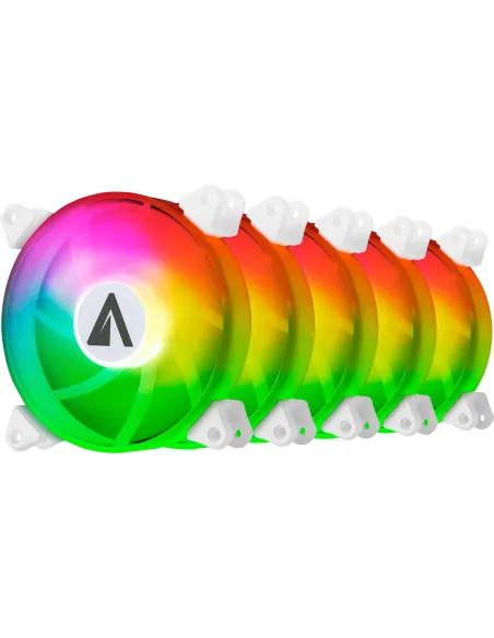 Abysm Gaming Arclight Pack 5 Ventiladores ARGB 120 mm Blancos