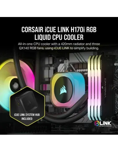 Corsair iCUE LINK H170i RGB AIO Kit de Refrigeración Líquida