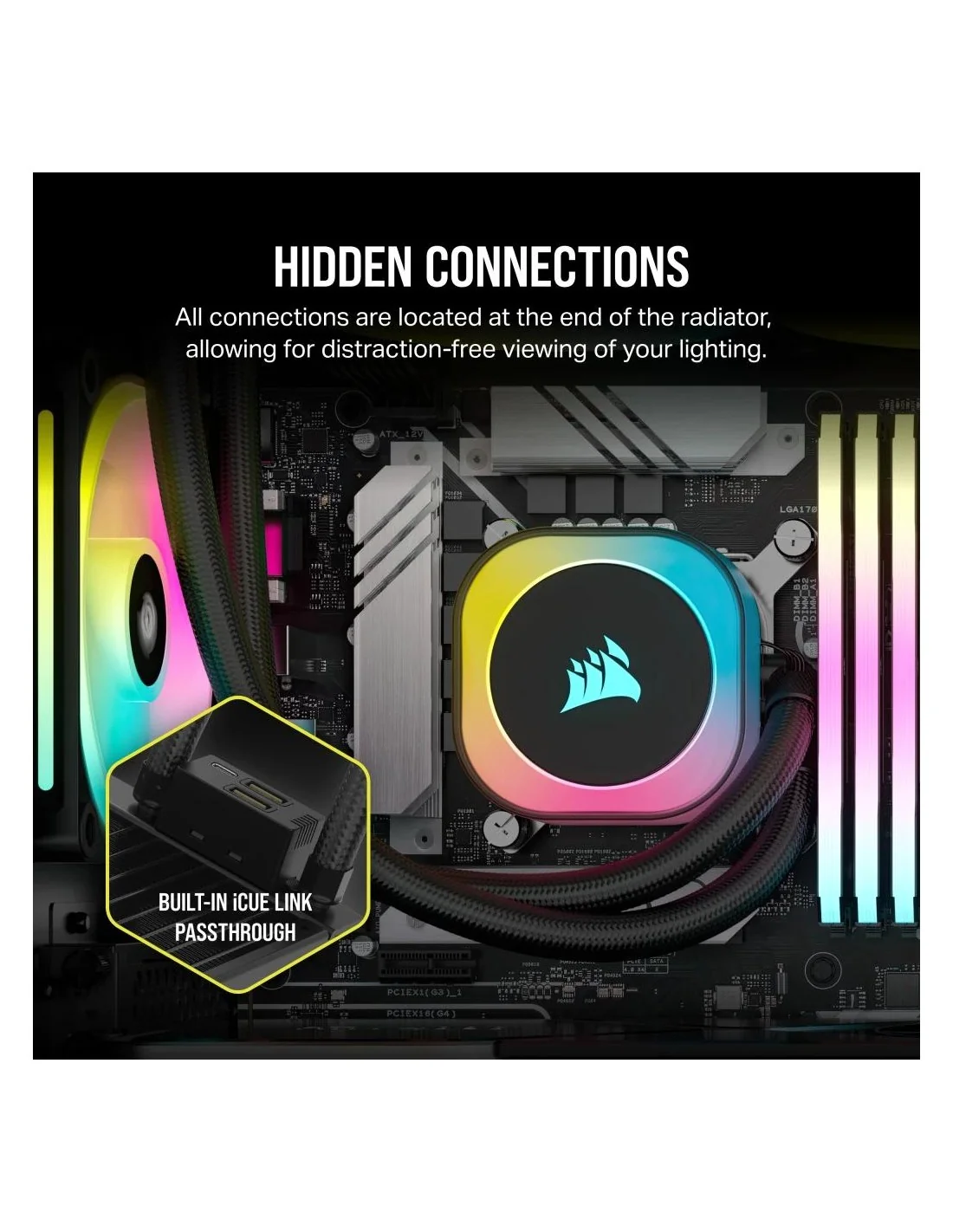 Corsair iCUE LINK H170i RGB AIO Kit de Refrigeración Líquida