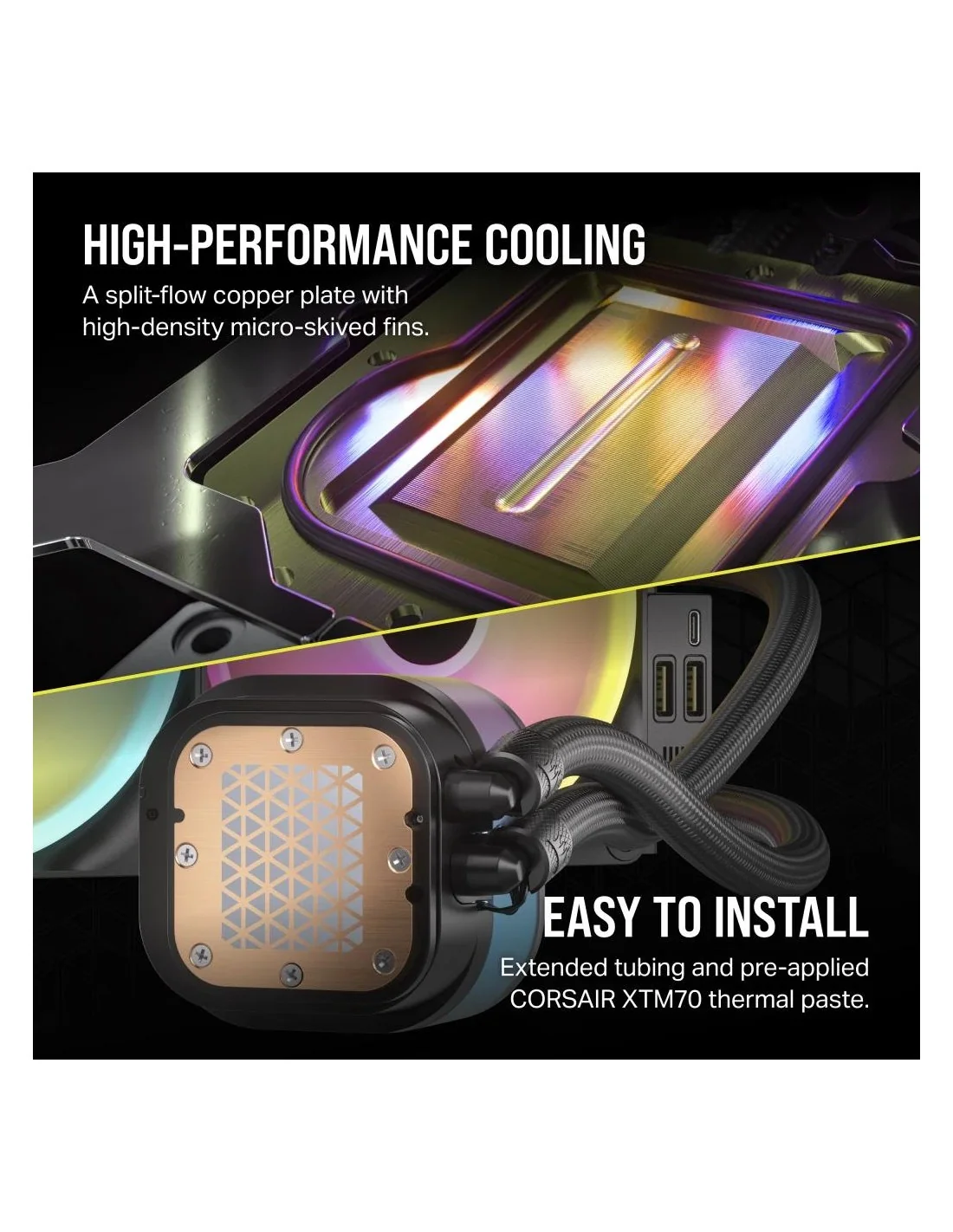 Corsair iCUE LINK H170i RGB AIO Kit de Refrigeración Líquida