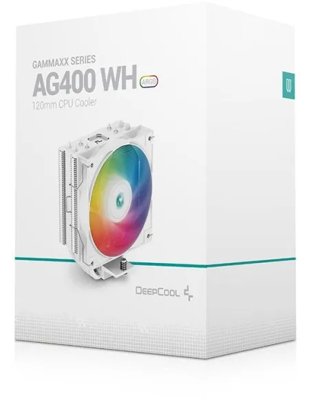 DeepCool AG400 WH ARGB Ventilador CPU 120mm Blanco
