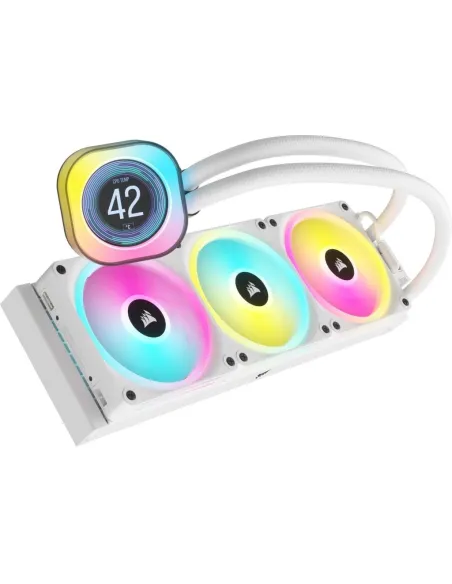 Corsair iCUE LINK H150i LCD Kit de Refrigeración Líquida 360mm Blanco