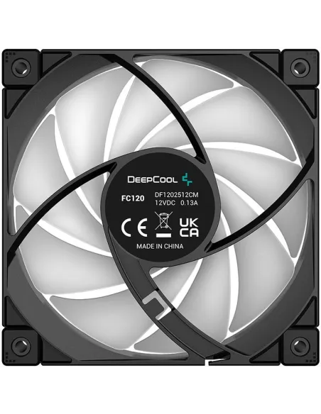 DeepCool FC120 PWM RGB Ventilador 120mm Negro