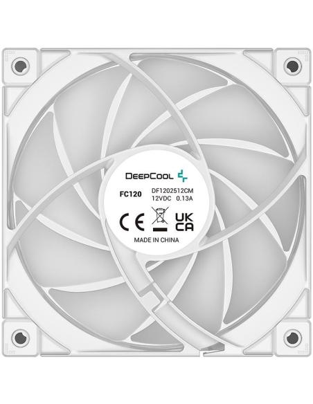 DeepCool FC120 Kit 3 Ventiladores RGB 120mm Blancos