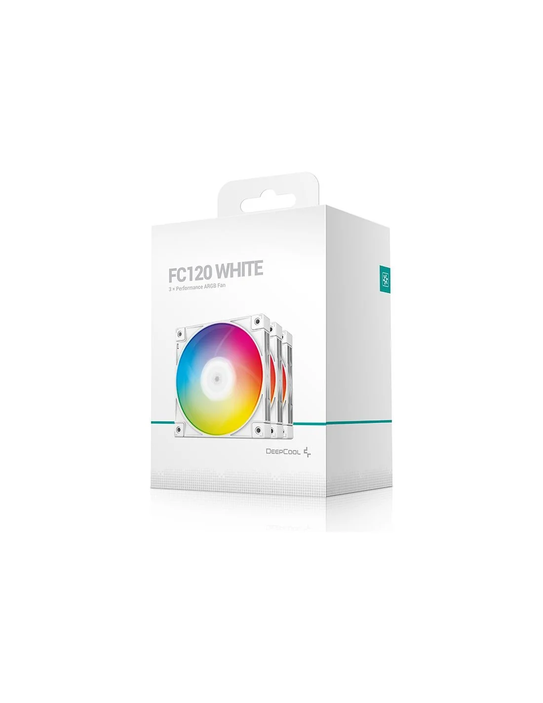 DeepCool FC120 Kit 3 Ventiladores RGB 120mm Blancos