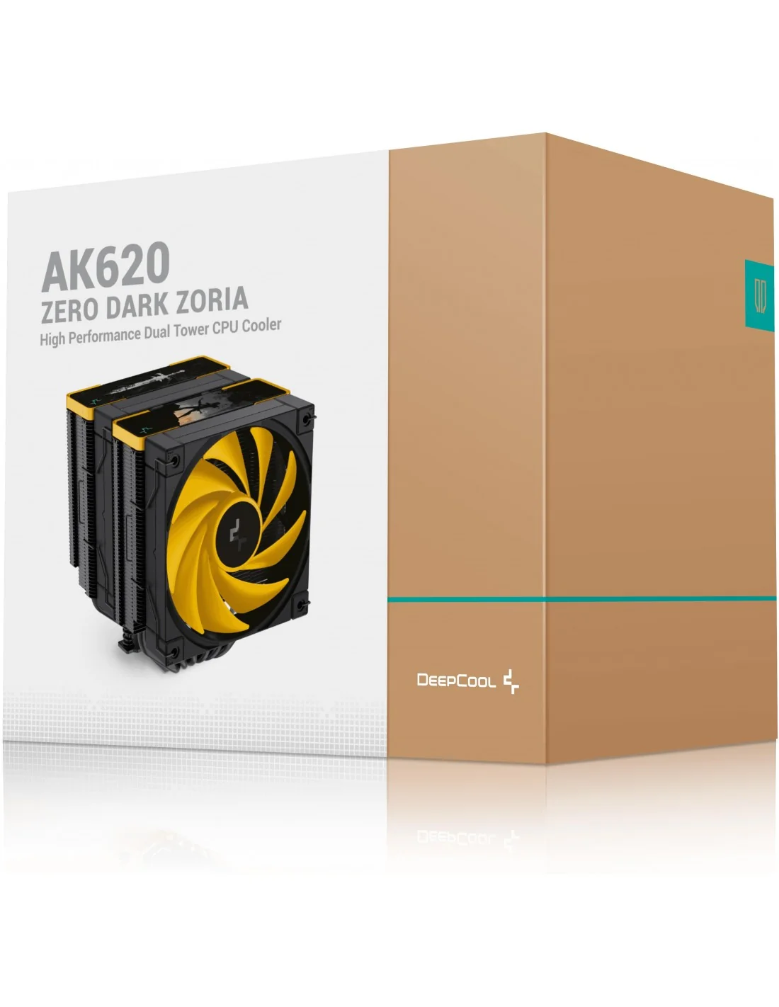 DeepCool AK620 Zero Dark Zoria Ventilador CPU 120mm Negro/Amarillo