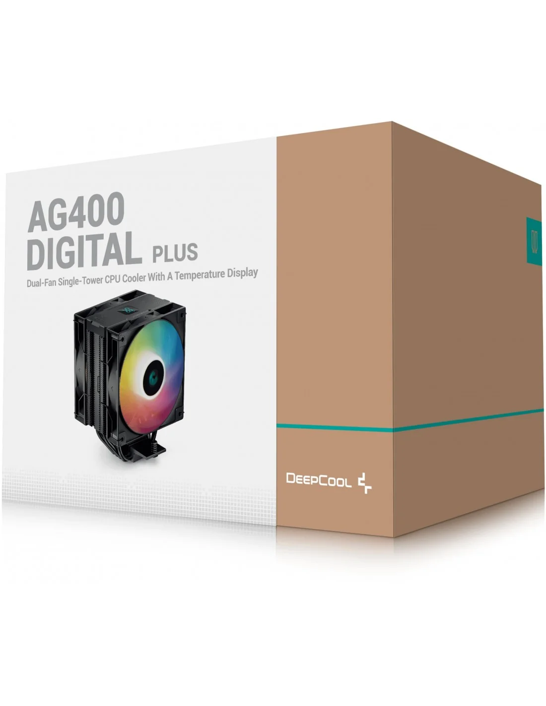 DeepCool AG400 Digital Plus ARGB Ventilador CPU 120mm Negro