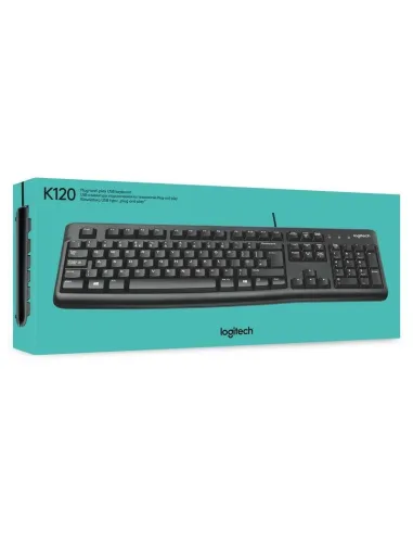 Logitech K120 Teclado con Cable USB Negro