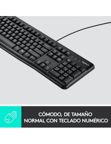 Logitech K120 Teclado con Cable USB Negro