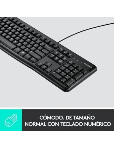 Logitech K120 Teclado con Cable USB Negro