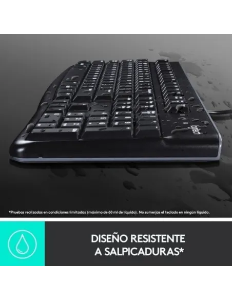 Logitech K120 Teclado con Cable USB Negro