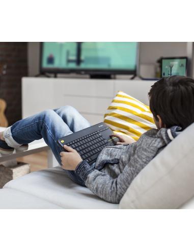 Logitech K400+ Teclado Inalámbrico con Touchpad Negro