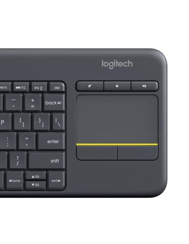 Logitech K400+ Teclado Inalámbrico con Touchpad Negro