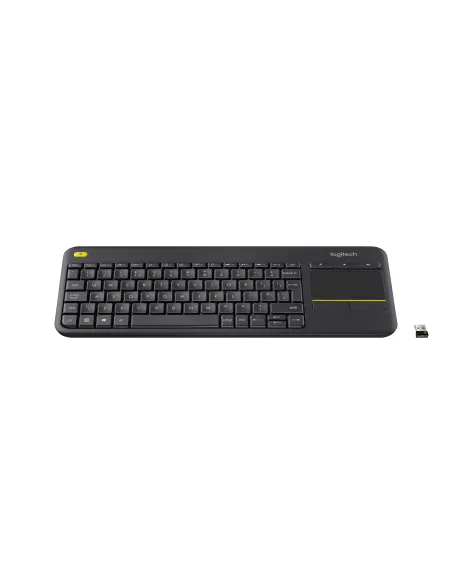 Logitech K400+ Teclado Inalámbrico con Touchpad Negro