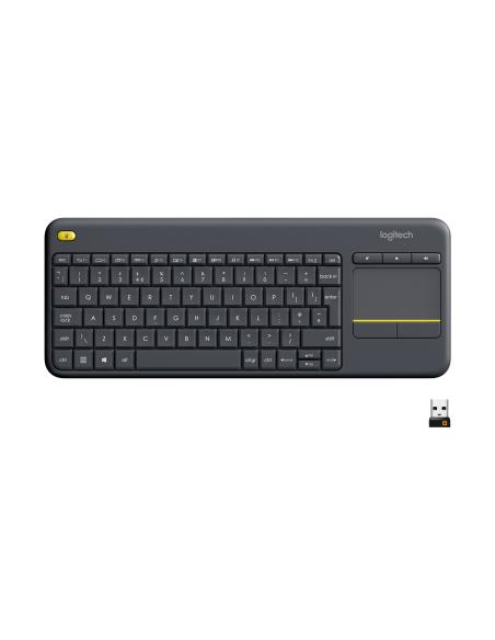 Logitech K400+ Teclado Inalámbrico con Touchpad Negro