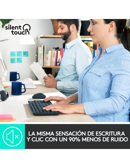 Logitech 920-009798 MK295 Silent Wireless Combo de Ratón y Teclado Inalámbricos