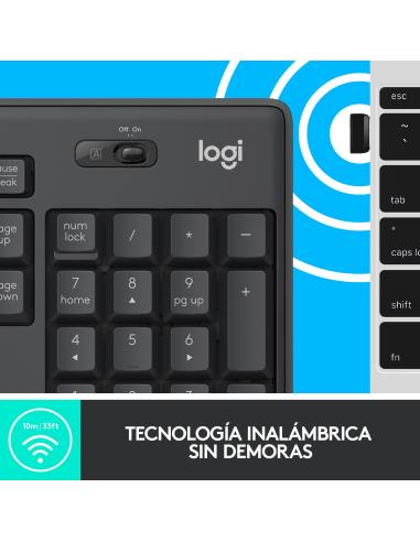 Logitech 920-009798 MK295 Silent Wireless Combo de Ratón y Teclado Inalámbricos