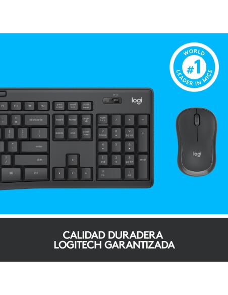 Logitech 920-009798 MK295 Silent Wireless Combo de Ratón y Teclado Inalámbricos