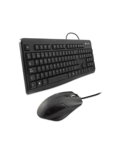 Coolbox COO-KTR-01U Combo Teclado + Ratón USB 1600DPI Negro