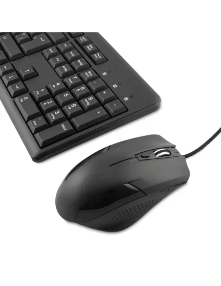 Coolbox COO-KTR-01U Combo Teclado + Ratón USB 1600DPI Negro