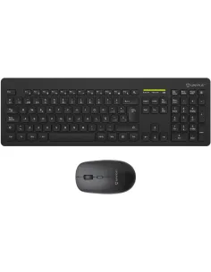 UNYKAch MK212 PRO Slim Wireless Kit Teclado + Ratón Inalámbricos Negros-TECL56886
