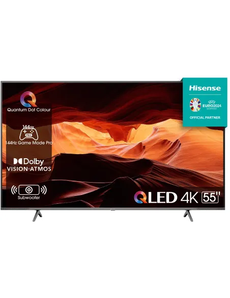 Hisense TV 55E7KQ PRO 55" QLED 4K Dolby Vision Smart TV