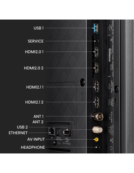 Hisense TV 55E7KQ PRO 55" QLED 4K Dolby Vision Smart TV