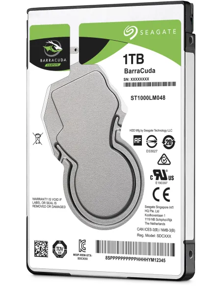 Seagate BarraCuda 2.5" 1TB SATA3
