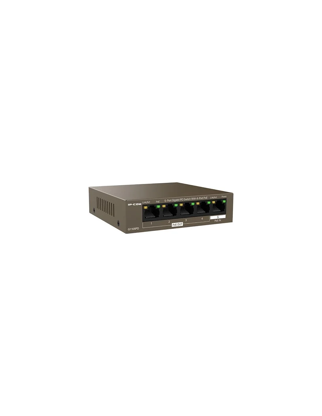 IP-COM G1105PD Switch 5 Puertos RJ-45 Gigabit PoE