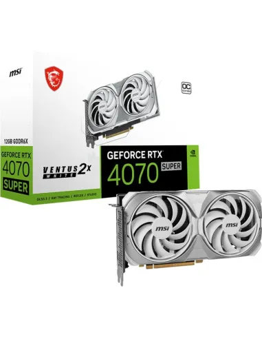MSI RTX 4070 Super Ventus 2X OC 12GB GDDR6X DLSS3 Blanca