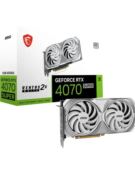 MSI RTX 4070 Super Ventus 2X OC 12GB GDDR6X DLSS3 Blanca
