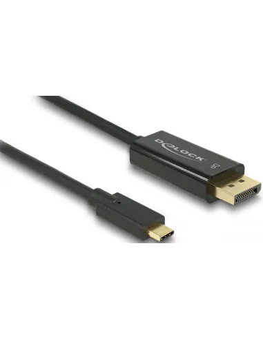 Delock 85256 Adaptador de Imagen USB-C a DisplayPort 4K 2m Negro