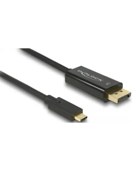 Delock 85256 Adaptador de Imagen USB-C a DisplayPort 4K 2m Negro