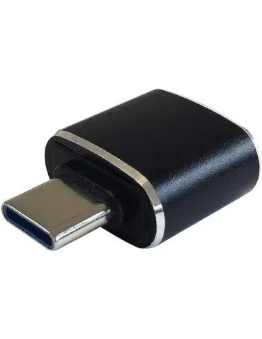 Aisens A108-0369 Mini Adaptador de Imagen USB-C a USB-A 14 mm Negro