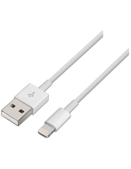Aisens Cable Lightning a USB 2.0 Macho/Macho 2m Blanco