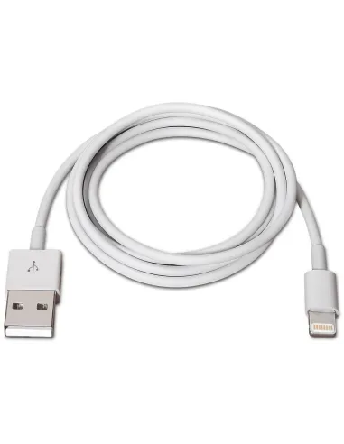 Aisens Cable Lightning a USB 2.0 Macho/Macho 2m Blanco
