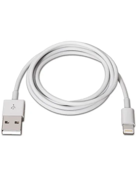 Aisens Cable Lightning a USB 2.0 Macho/Macho 2m Blanco