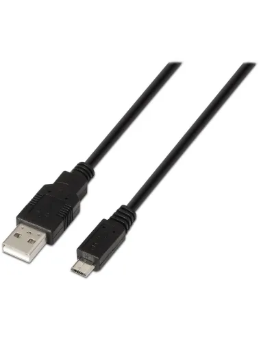 Aisens Cable USB 2.0 A a Micro USB-B Macho/Macho Negro 80 cm