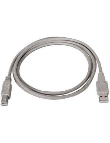 Aisens Cable USB 2.0 Impresora Tipo A a Tipo B Macho/Macho Beige 1.8m