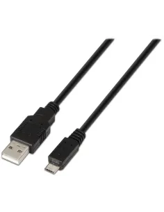 Aisens Cable USB 2.0 Tipo A a Micro USB Tipo B Macho/Macho 1.8m Negro-CABL49679