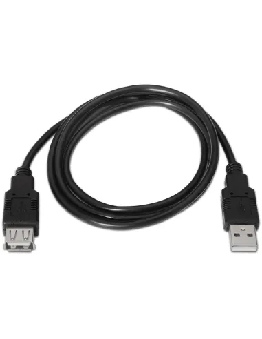 Aisens Cable USB 2.0 Tipo A a USB Tipo A Macho/Hembra 3m Negro