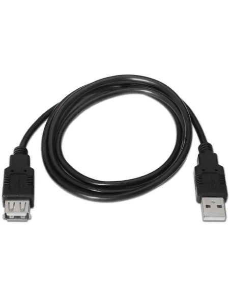Aisens Cable USB 2.0 Tipo A/M-A/H negro 1.8m