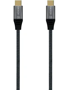 Aisens Cable USB 3.2 Gen2x2 USB-C a USB-C 8K@30Hz Macho/Macho 1.5m Gris-CABL56527