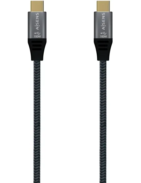 Aisens Cable USB 3.2 Gen2x2 USB-C a USB-C 8K@30Hz Macho/Macho 1.5m Gris