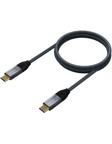 Aisens Cable USB 3.2 Gen2x2 USB-C a USB-C 8K@30Hz Macho/Macho 1.5m Gris
